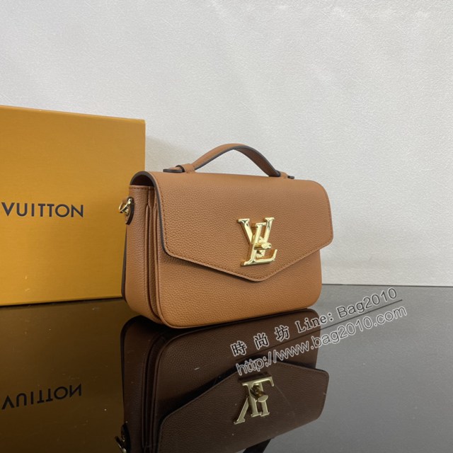 Lv路易威登2023專櫃新款Oxford手袋 LV粒面牛皮革純色手提單肩斜挎女包 M22952 ydh5201